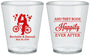 Custom Wedding Plastic Shot Glasses - Happily Ever After Bicycle | 201
