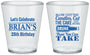 Custom Birthday Plastic Shot Glasses - 25th | 20100