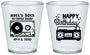 Custom Birthday Plastic Shot Glasses - 50th Cassette Tape | 20117