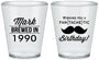 Custom Birthday Plastic Shot Glasses - 40th | 20119