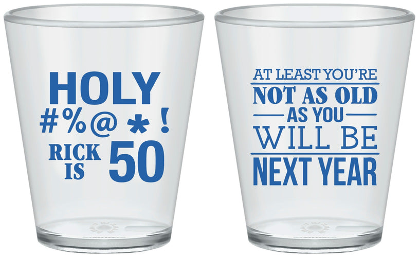 Custom Birthday Plastic Shot Glasses - 50th | 20120