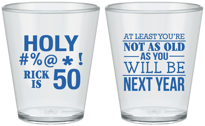 Custom Birthday Plastic Shot Glasses - 50th | 20120