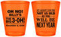 Custom Birthday Plastic Shot Glasses - 30th Big 3 Oh | 20125