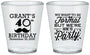 Custom Birthday Plastic Shot Glasses - 40th | 20130