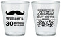 Custom Birthday Plastic Shot Glasses - 30th | 20132
