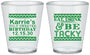 Custom Birthday Plastic Shot Glasses - Christmas Eat Drink Tacky | 20137