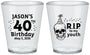 Custom Birthday Plastic Shot Glasses - 40th Rip Youth | 20141
