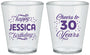 Custom Birthday Plastic Shot Glasses - Cheers To 30 Years | 20142