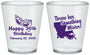 Custom Birthday Plastic Shot Glasses - 30th Mardi Gras | 20146