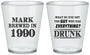 Custom Birthday Plastic Shot Glasses - 40th | 20148