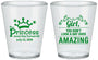 Custom Birthday Plastic Shot Glasses - 40th Princess | 20152