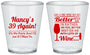 Custom Birthday Plastic Shot Glasses - 40th Wine | 20154