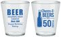Custom Birthday Plastic Shot Glasses - Cheers Beers To 50 Years | 20160
