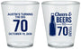 Custom Birthday Plastic Shot Glasses - Cheers Beers To 70 Years | 20161