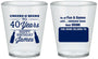 Custom Birthday Plastic Shot Glasses - Cheers Beers To 40 Years | 20165