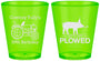 Custom Birthday Plastic Shot Glasses - 30th Get Plowed | 20166