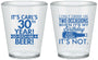 Custom Birthday Plastic Shot Glasses - 30th | 20170