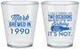 Custom Birthday Plastic Shot Glasses - 40th | 20171