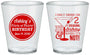 Custom Birthday Plastic Shot Glasses - 30th | 20172