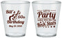 Custom Birthday Plastic Shot Glasses - 60th Rock Star | 20174
