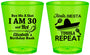 Custom Birthday Plastic Shot Glasses - 30th Fiesta Siesta Tequila | 20177