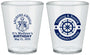 Custom Birthday Plastic Shot Glasses - 75th Nautical | 20178