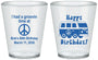 Custom Birthday Plastic Shot Glasses - 60th | 20186