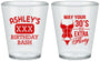 Custom Birthday Plastic Shot Glasses - 30th Flirty At Thirty | 20192