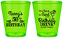 Custom Birthday Plastic Shot Glasses - 50th | 20203