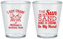 Custom Birthday Plastic Shot Glasses - Sun Sand Drink Hand | 20205
