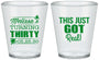 Custom Birthday Plastic Shot Glasses - 30th | 20213