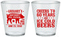 Custom Birthday Plastic Shot Glasses - 60th Barbeque Bbq | 20217