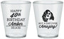 Custom Birthday Plastic Shot Glasses - 40th | 20222