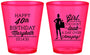 Custom Birthday Plastic Shot Glasses - 40th | 20223