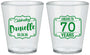 Custom Birthday Plastic Shot Glasses - Cheers To 70 Years | 20227