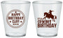 Custom Birthday Plastic Shot Glasses - Cowboy | 20229