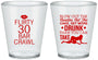 Custom Birthday Plastic Shot Glasses - 30th Bar Crawl | 20233