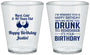 Custom Birthday Plastic Shot Glasses - 40th | 20237