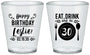 Custom Birthday Plastic Shot Glasses - 30th | 20240