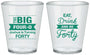 Custom Birthday Plastic Shot Glasses - 40th | 20243