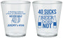 Custom Birthday Plastic Shot Glasses - 40th | 20247