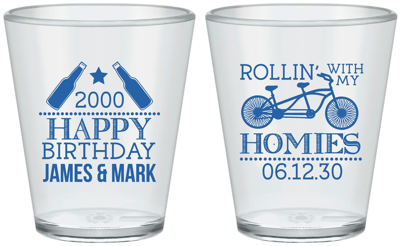Custom Birthday Plastic Shot Glasses - 30th | 20259