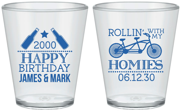 Custom Birthday Plastic Shot Glasses - 30th | 20259