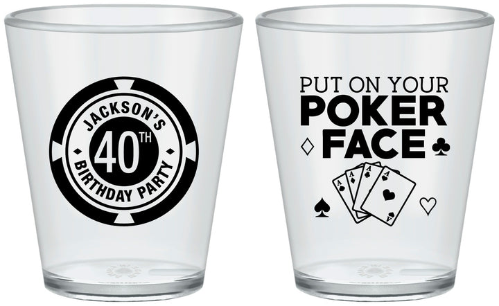 Custom Birthday Plastic Shot Glasses - 40th Las Vegas | 20261