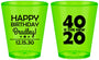 Custom Birthday Plastic Shot Glasses - 40 Is The New 20 | 20269