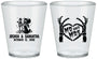 Custom Wedding Plastic Shot Glasses - Mr And Mrs Skeleton | 204