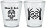 Custom Wedding Plastic Shot Glasses - Mr And Mrs Sugar Skull | 205