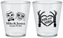 Custom Wedding Plastic Shot Glasses - Mr And Mrs Halloween | 206