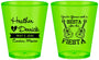 Custom Wedding Plastic Shot Glasses - Siesta Fiesta Mexico | 207