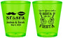 Custom Wedding Plastic Shot Glasses - Siesta Fiesta Sr Sra | 208